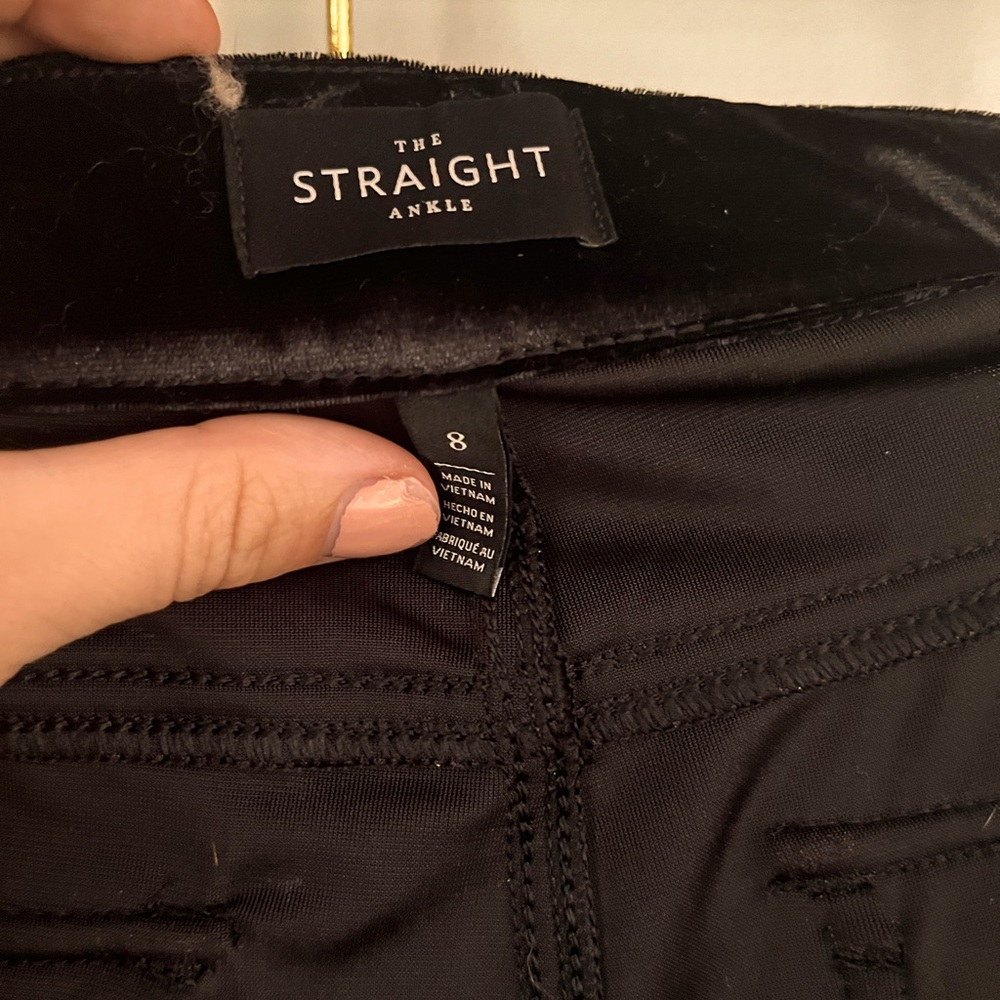 White House black market velvet pants